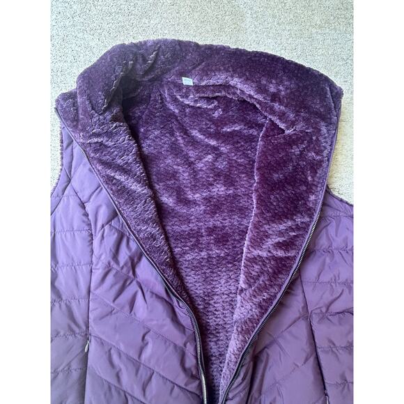 FREE COUNTRY Reversible 2 Looks in 1 Women's Vest Size XXL, Rich Plum, MSRP $70 - Picture 6 of 8